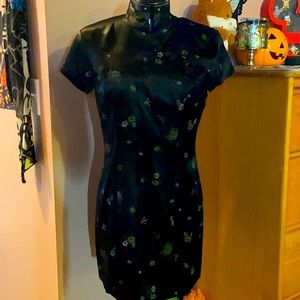 90s Vintage Asian style Mini Dress